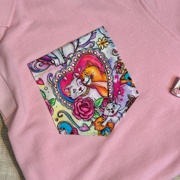 French Kittens Pocket Tee