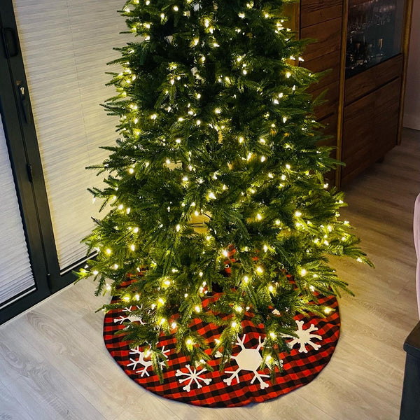Snowflake Christmas Tree Skirt