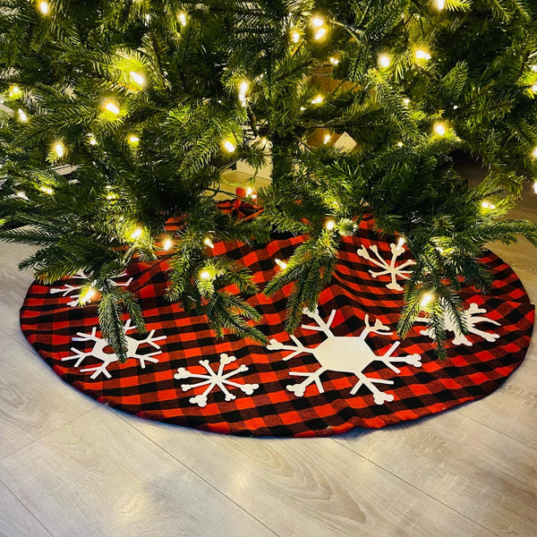 Snowflake Christmas Tree Skirt