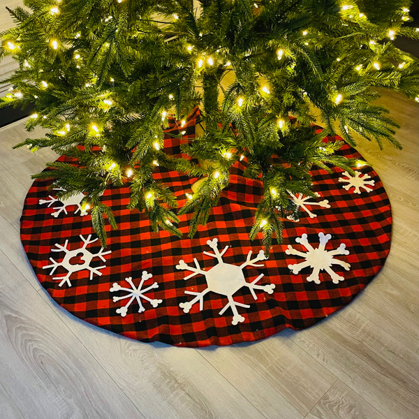 Snowflake Christmas Tree Skirt