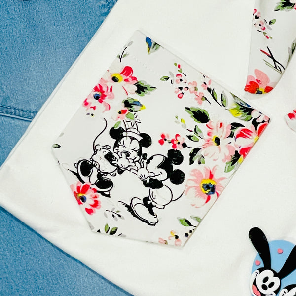 Mice in Bloom Pocket Tee
