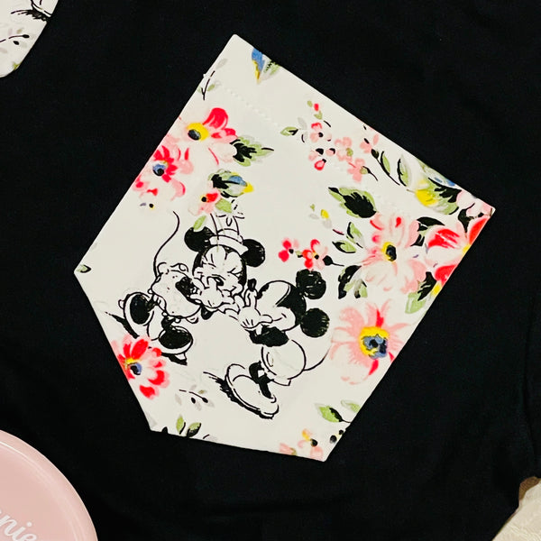 Mice in Bloom Pocket Tee