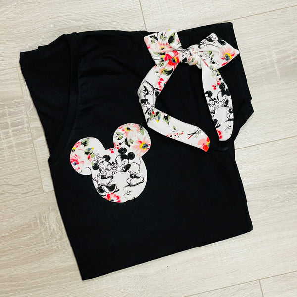 Mice in Bloom Pocket Tee