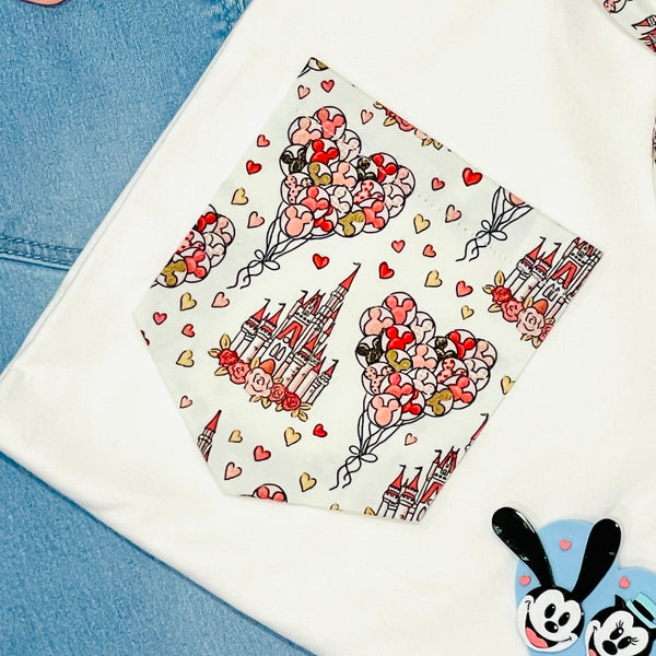 Love Is In The Air Pocket Tee