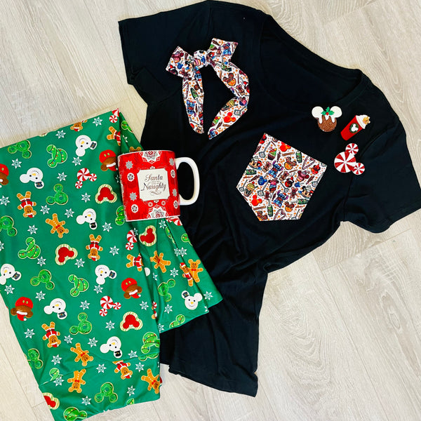 Snacking Through Christmas Pocket Tee