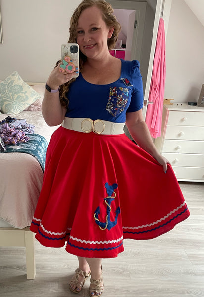 Anchor Mouse Circle Skirt