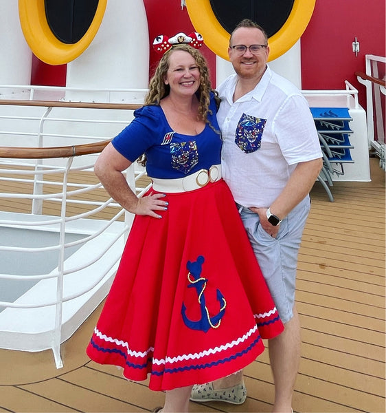 Anchor Mouse Circle Skirt