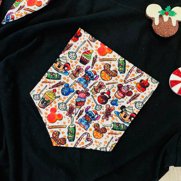 Snacking Through Christmas Pocket Tee