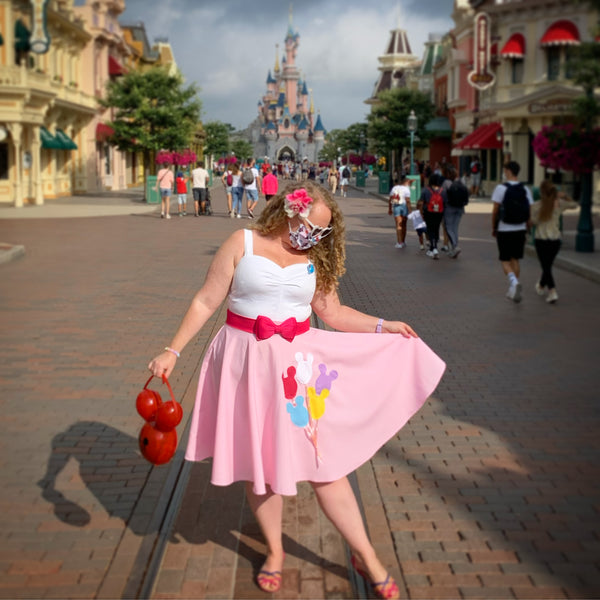 Mouse Balloon Circle Skirt
