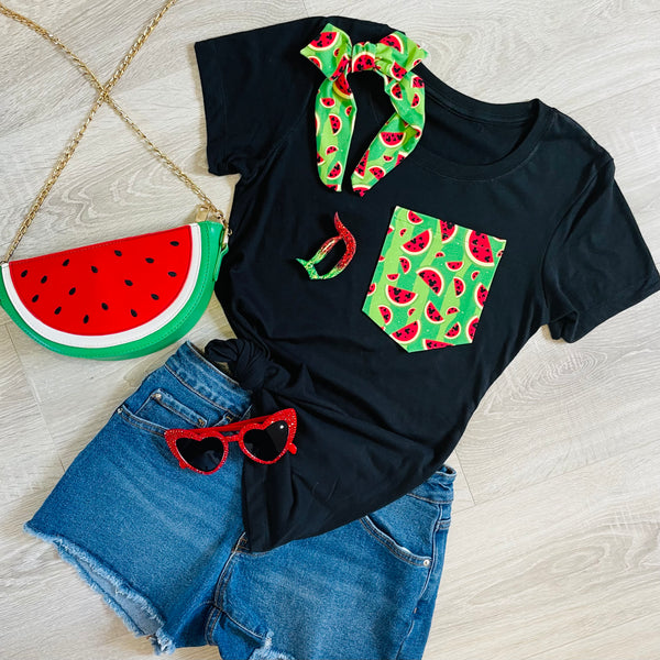 Mickey Watermelon Pocket Tee