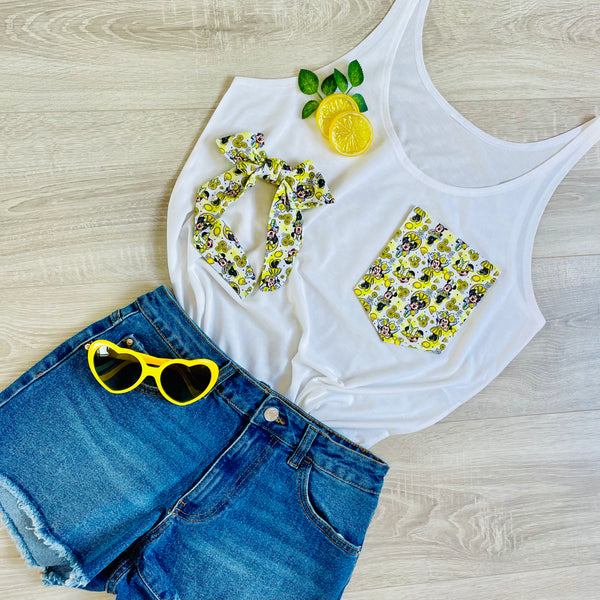 Mouse Lemons Pocket Tee