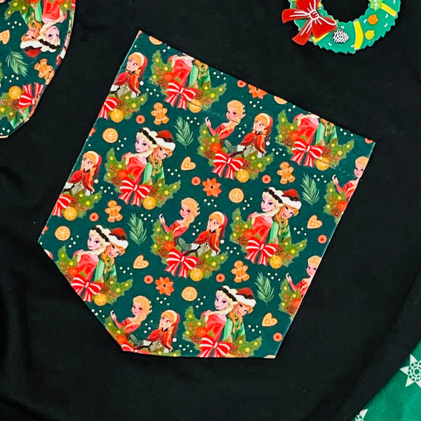 Sisters Christmas Pocket Tee