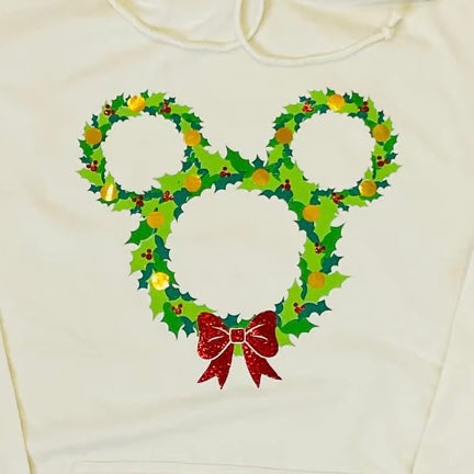 Mouse Christmas Wreath Tee