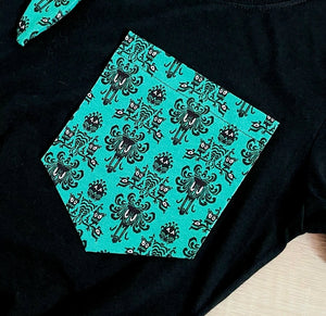 Haunted Wallpaper Pocket Tee