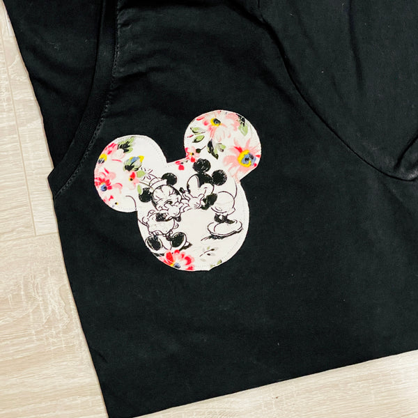 Mickey and Minnie in Bloom Pocket Tee