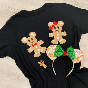 Mickey and Minnie Gingerbread Tee