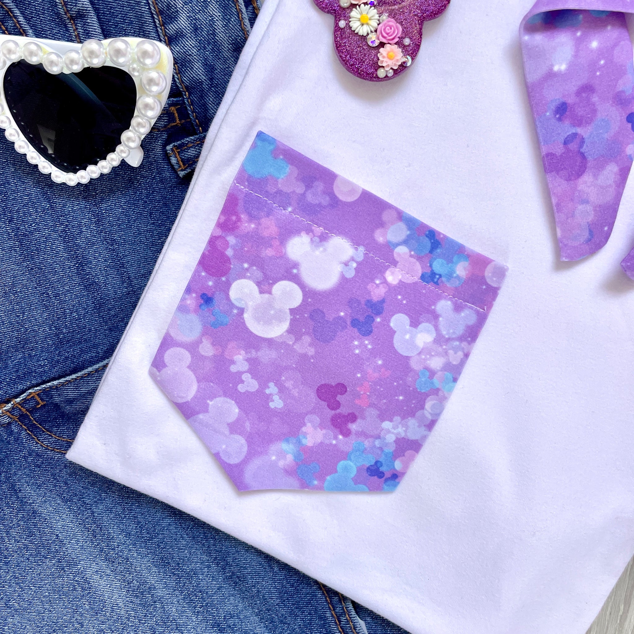 Lilac Confetti Pocket Tee