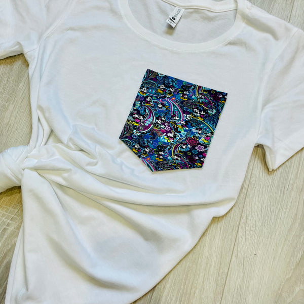 Paisley Mice Pocket Tee