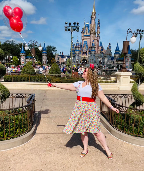 Mickey Balloons Circle Skirt