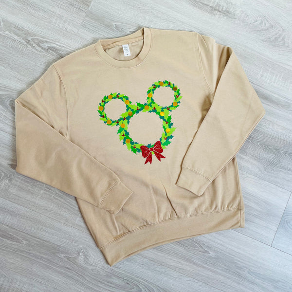 Mouse Wreath Sweatshirt/Hoodie