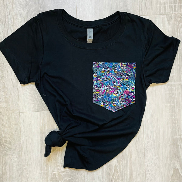 Paisley Mice Pocket Tee