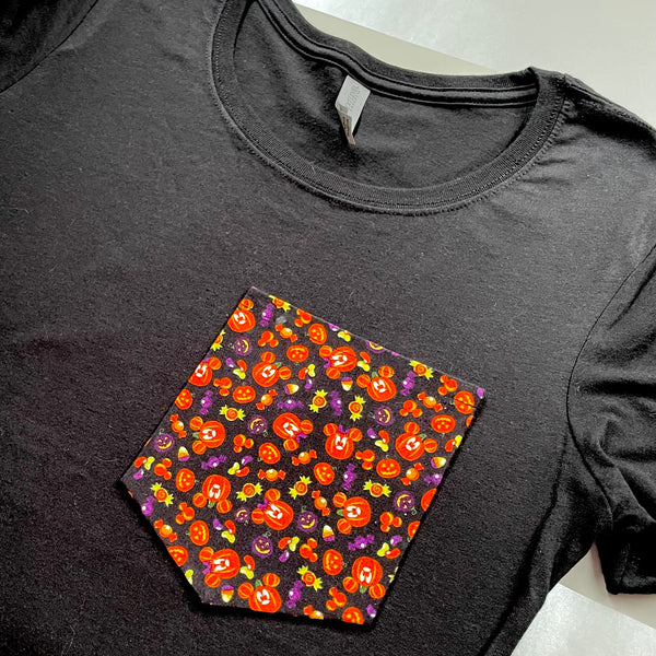 Mouse Pumpkins Pocket Tee