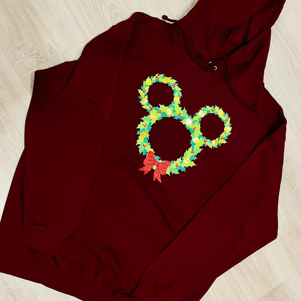 Mouse Wreath Sweatshirt/Hoodie